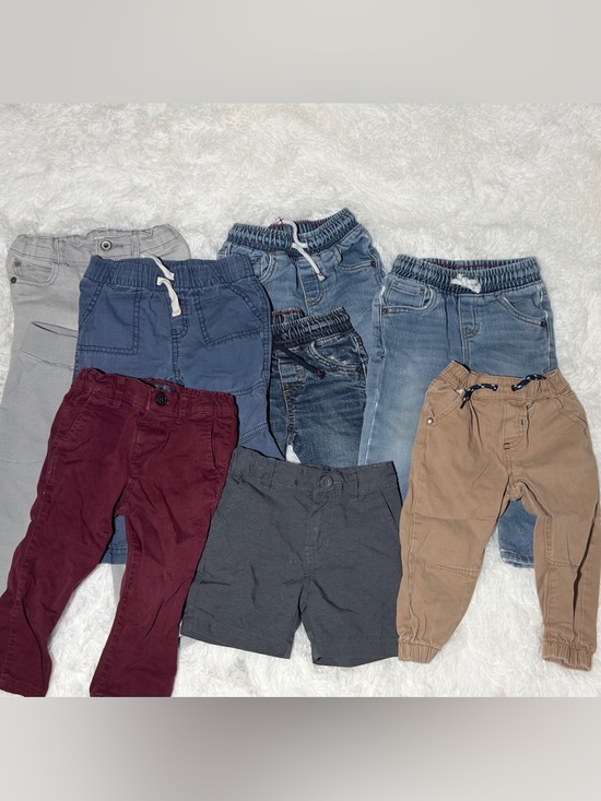 Other - Bundle of 9 Pants for Baby Boy Size 18 Months Jeans Joggers Chinese